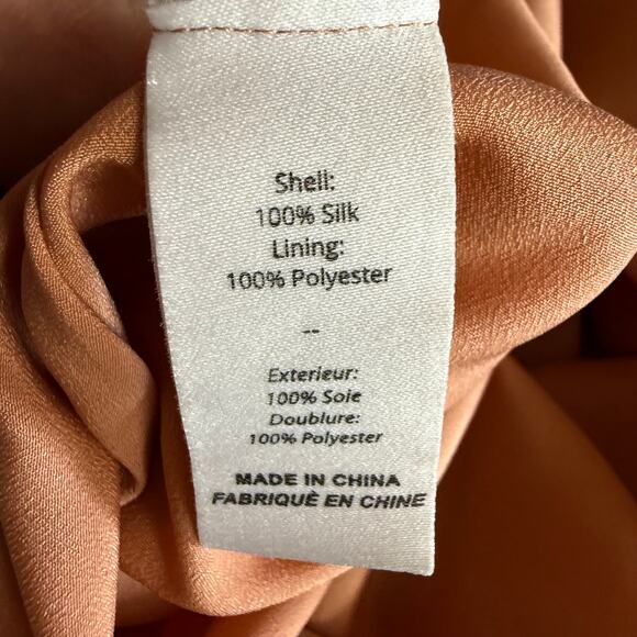 Cinq A Sept Thea Silk Cocktail Mini Dress 6 One Shoulder Neckline Puff Sleeve - Picture 13 of 13